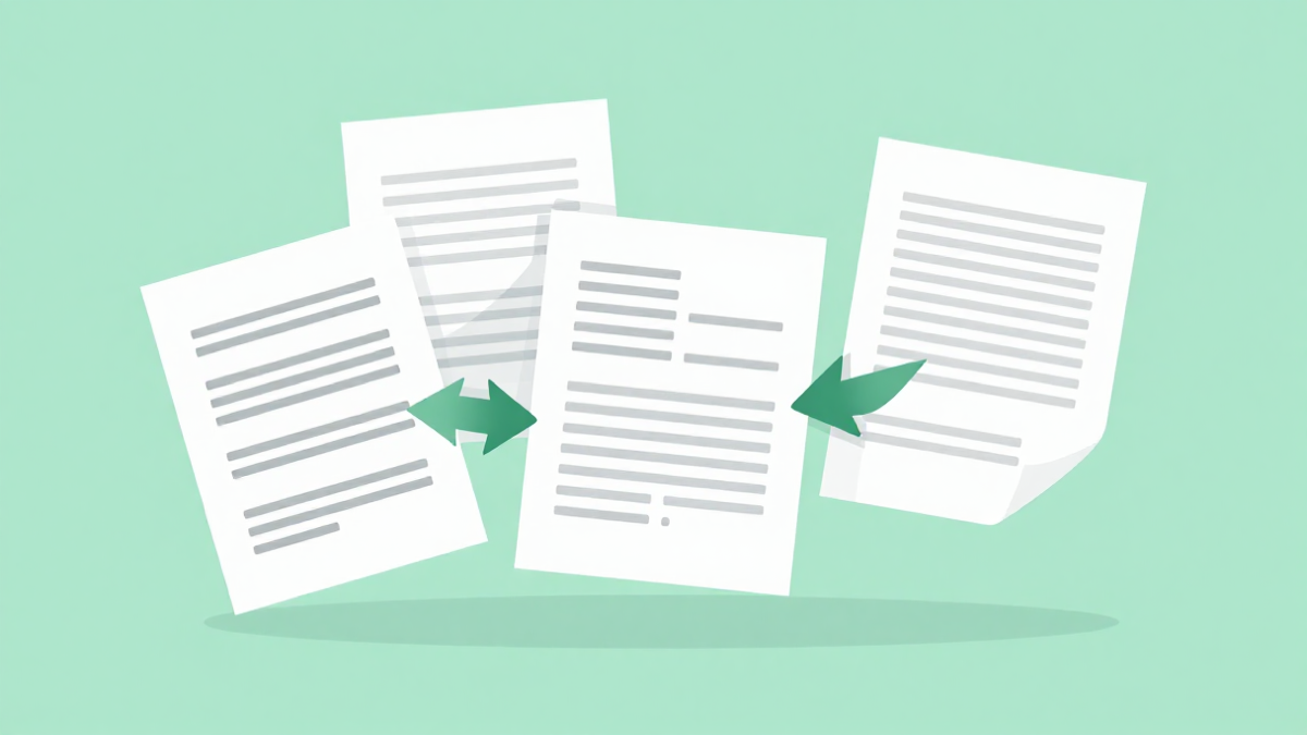 Multiple PDF documents merging into one file