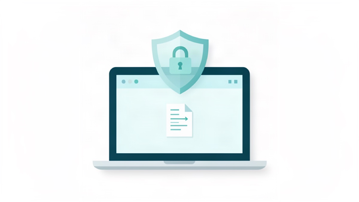 Merging PDF files locally on your own device with a shield and padlock symbol for full privacy